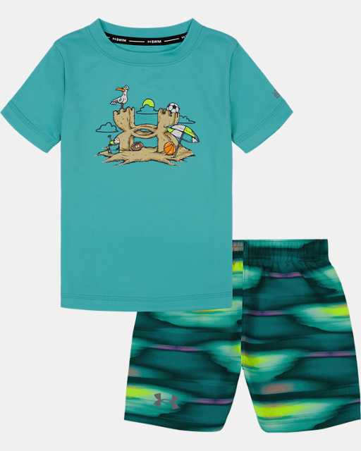 Toddler Boys' UA Surge Stripe Swim Set
